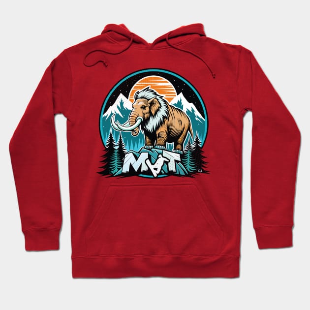 Retro Mammoth Mountain Ski Hoodie by Surrealcoin777